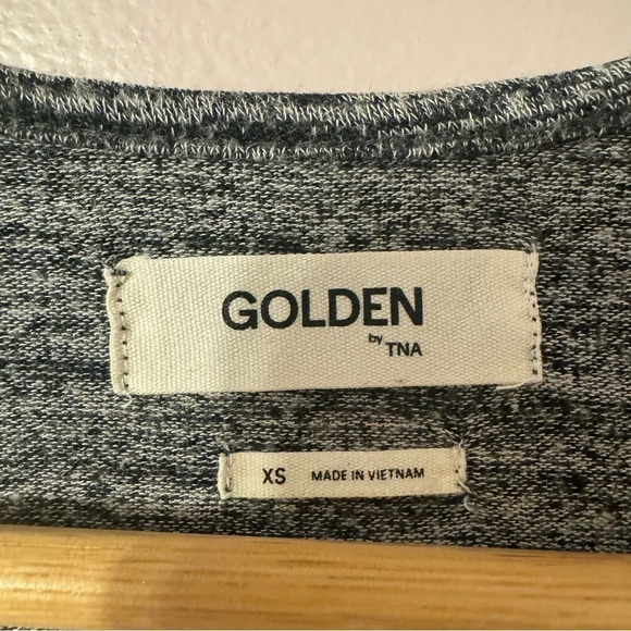Aritzia Golden By TNA Inland Tshirt Dress Dark Gray Women  Size XS - Picture 6 of 7